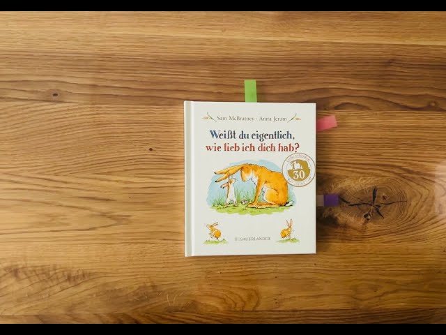 Vídeo relacionado con Weißt du eigentlich, wie lieb ich dich hab?: Pappbilderbuch - Liebevolles Geschenk zu Ostern oder Geburtstag für Kinder ab 2 Jahren