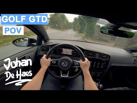 VW Golf GTD 2.0 TDI 184 hp POV test drive