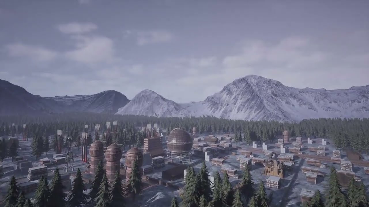 Settore industriale settentrionale: kit irreale modulare ad alto dettaglio Modello 3D