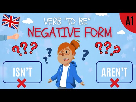 Isn't or Aren't verb "TO BE" Negative form, Easy English grammar