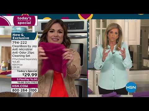 CleanBoss by Joy AntiMicrobial AntiOdor 25piece Cleaning...