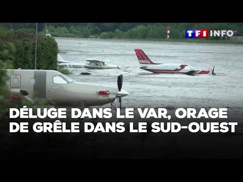 Déluge dans le Var, orage de grêle dans le Sud-Ouest, TGV arrêté d'urgence, le 13h fait le point