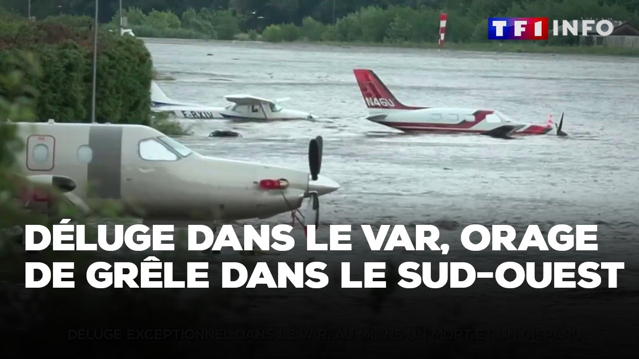 Déluge dans le Var, orage de grêle dans le Sud-Ouest, TGV arrêté d'urgence, le 13h fait le point