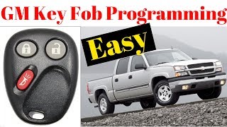Program 99-2007 GM Key Fobs Silverado Sierra Yukon Tahoe Suburban