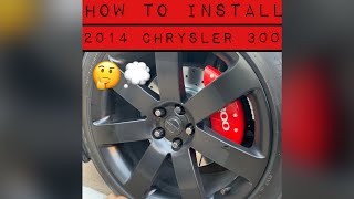 POWERSTOP INSTALL ROTORS SLOTTED AND DRILLED ON MY CHRYSLER 300