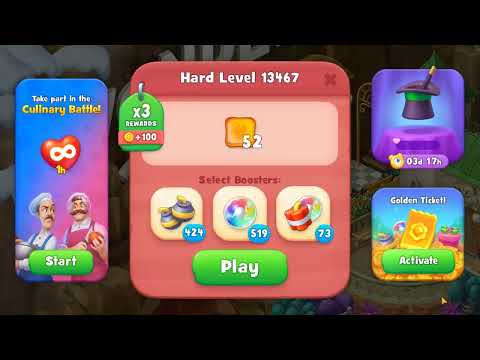 Gardenscapes level 13467 Gameplay #Bubunka