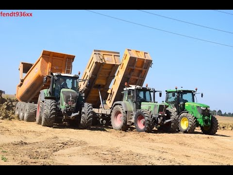 Terrassement - Cat et + de 20 tracteurs (Fendt, JD, NH, JCB, Claas)