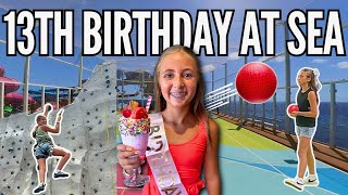 Turning 13 on the World’s BIGGEST Cruise Ship! Hallie’s ULTIMATE 13th Birthday Celebration Vlog