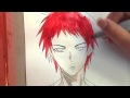 Coloring Akashi seijuro from kuroko no basket 