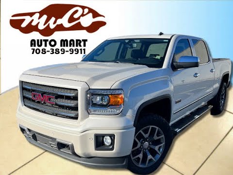 2014 White Platinum GMC Sierra 1500 SLT Crew Cab 4x4 All Terrain