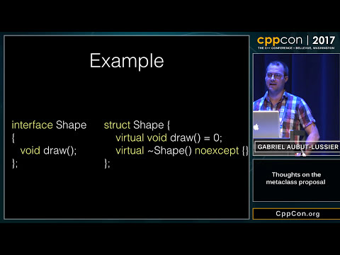 Thoughts on the Metaclass proposal - Gabriel Aubut-Lussier [ CppCon 2017 ]