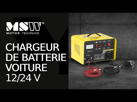 Chargeur de batterie voiture - Aide au démarrage - 12/24 V - 20/30