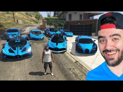 FRANKLIN MAVI SPOR ARABALARI GARAJINA DOLDURDU - GTA 5 MODS