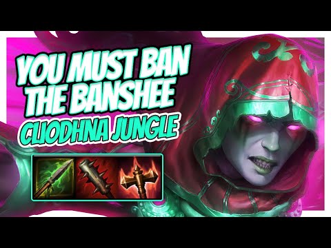 ROAD TO MASTERS: DO NOT FORGET TO BAN CLIODHNA. SHE IS BROKEN!  Smite Ranked Cliodhna jungle