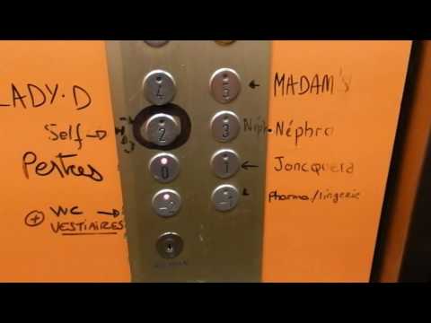 1980 Schindler traction elevator - Lyon South hospital - Oullins, France