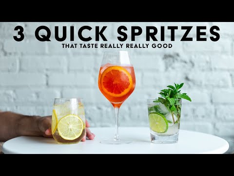 3 quick & easy SPRITZES to make before summer's over!