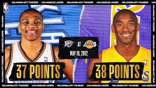 Russell Westbrook - Kevin Durant - Oklahoma City Thunder - Kobe Bryant - Los Angeles Lakers