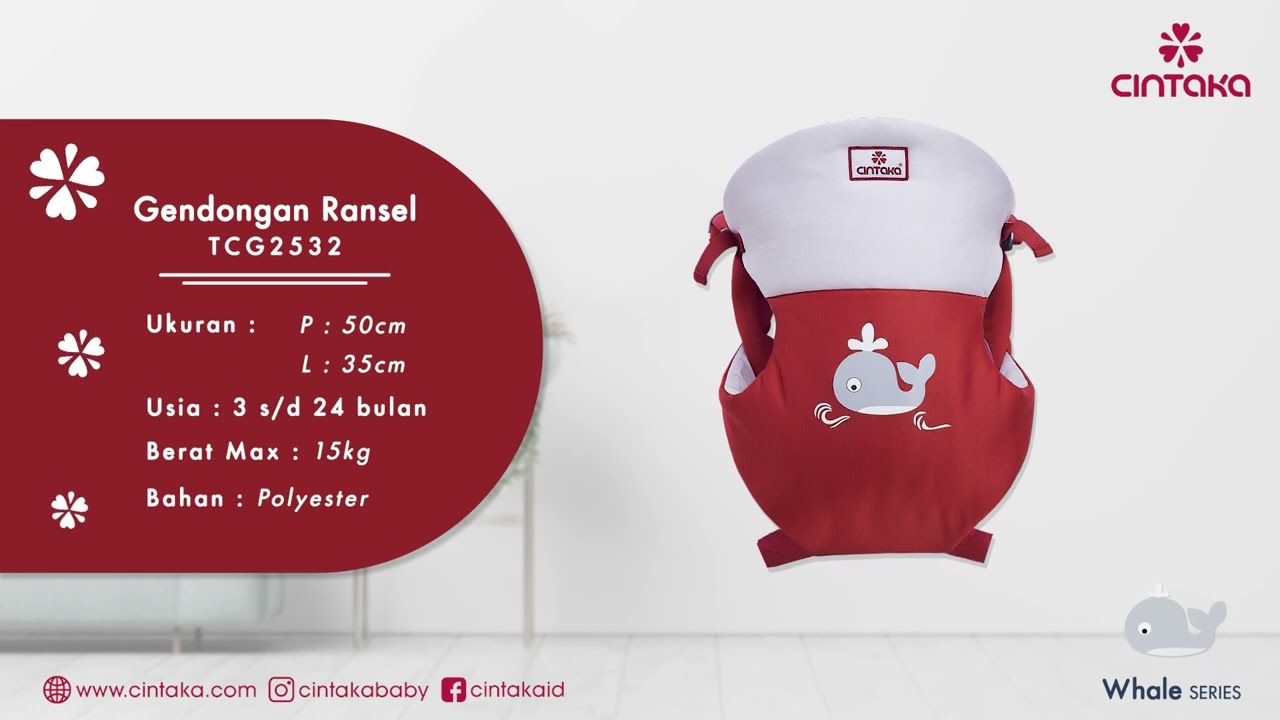 Gendongan Ransel Whale Series