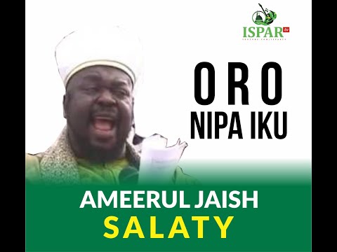 ORO NIPA IKU(DEATH) BY AMEERUL JAISH SALATY