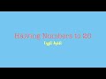 Halving Numbers to 20 song