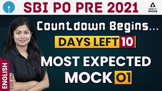 SBI PO 2021 | SBI PO English | Most Expected Complete Paper #1