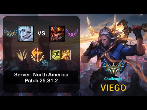 Viego Jungle vs Jarvan IV - NA Challenger - Patch 25.S1.2