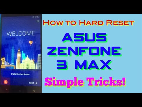 Asus Zenfone 3 Max Hard Reset (Asus_X00DDA)