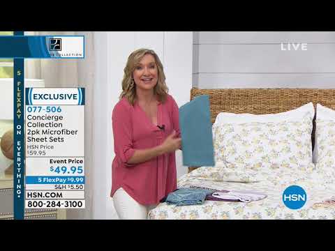 HSN | Concierge Collection Bedding 03.29.2019 - 05 PM