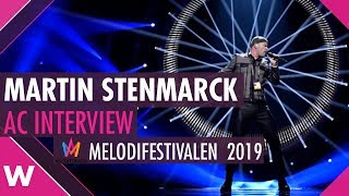 Martin Stenmarck &quot;Låt skiten brinna&quot; AC Interview @ Melodifestivalen 2019 | wiwibloggs