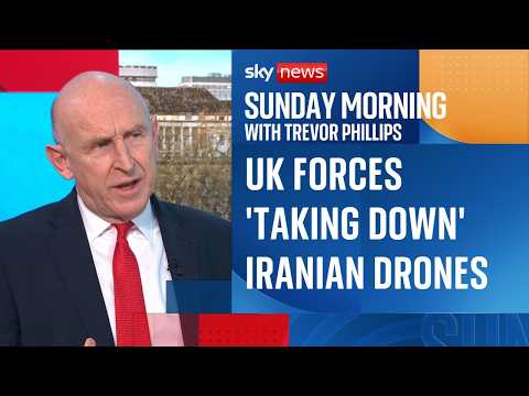 Defence secretary says UK forces involved in 'defensive measures' in Middle East