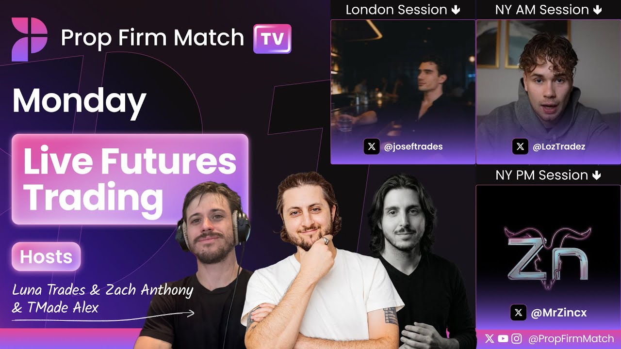 LIVE Futures Trading | London & New York Session | Prop Firm Match TV