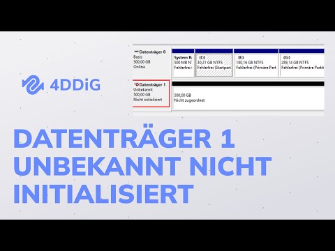 Fehler “Datenträger 1 Unbekannt Nicht Initialisiert” | Problembehandlung unter Windows 11/10/8