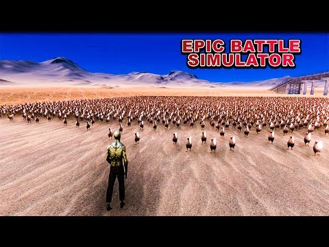 1 ZOMBIE VS. 10,000 CHICKENS - Ultimate Epic Battle Simulator