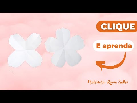 como fazer Molde do lírio com 4 e 5 pontas