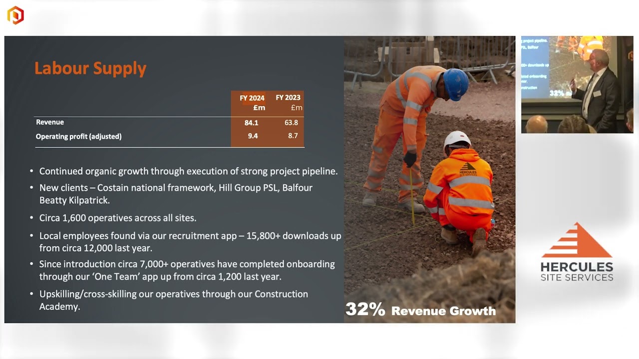 Hercules Site Services: CEO and CFO on record growth & 2025 ambitions - One2One Investor Forum