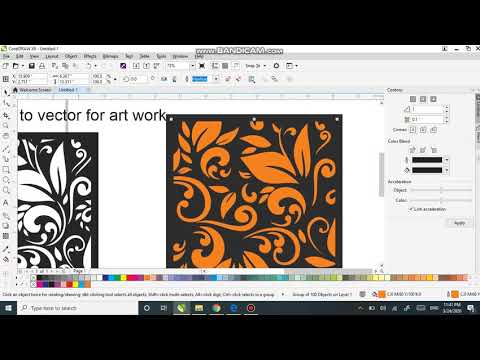 how to convert jpg file to vector in corel draw.