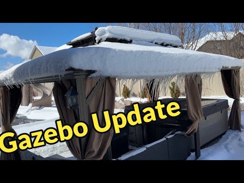 Mellcom 12x20 Gazebo 9 Month Update | How Did It Hold Up Over The Winter?