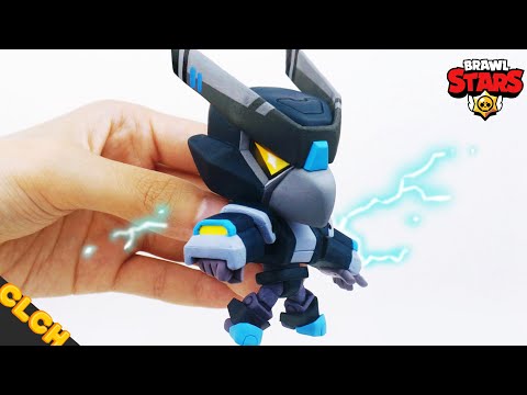 Making Brawl Stars NIGHT MECHA CROW - Clay Tutorial (Clay Art) ⚡️