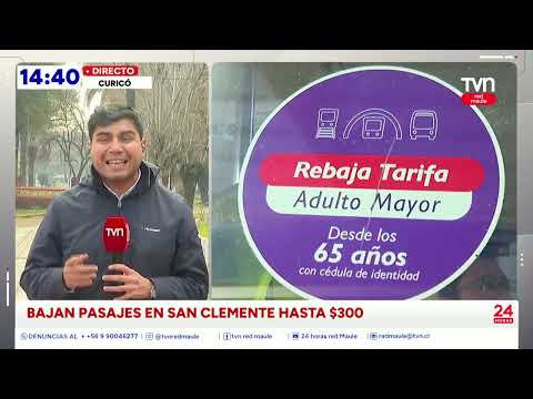 Baja combustible provocó reducción en pasaje para zonas rurales de San Clemente |24HorasTVN-RedMaule
