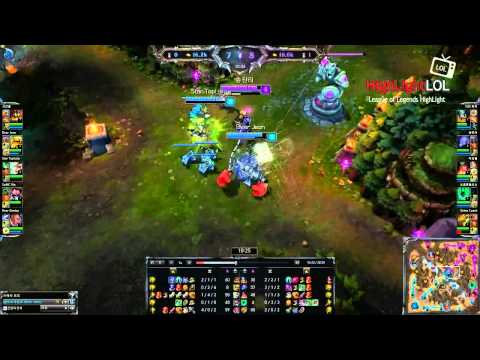 Highlight CJ Frost Madlife Blitzcrank & space VS Sivir&Thresh , LOL Korea SoloQ