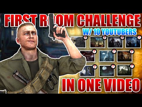 BO1 FIRST ROOM CHALLENGE ON EVERY MAP! | With 10 YOUTUBERS! | COD Black Ops 1 Zombies