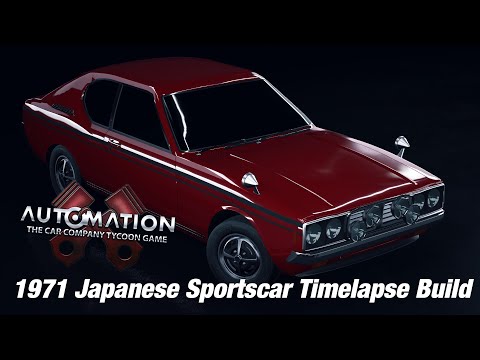 1971 Japanese Sportscar Timelapse Build | Automation - The Car Company Tycoon Game