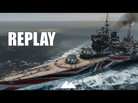 QUEEN ELIZABETH, kleiner snipe im Stufe 8 Gefecht!  - World of Warships | [Replay] [Deutsch] [60fps]
