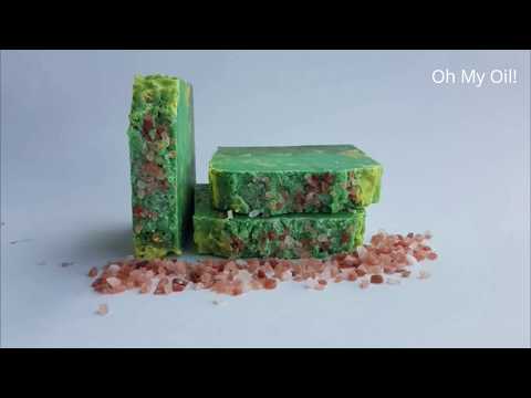 Fazendo sabonete artesanal Sal grosso, arruda e alecrim - Cold Process