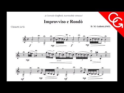 Corrado Giuffredi, clarinet solo / GALFETTI Improvviso e rondò