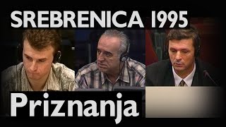 Srebrenica 1995: Priznanja krivice