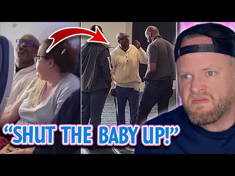 Adult cry baby gets OWNED by flight attendant - BRAINWORMS