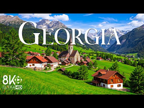 Georgia 8K Ultra HD HDR (60FPS) 🏔️🌿✨ – Scenic Relaxation Film with Calming Music 🎶