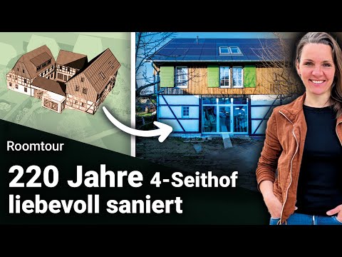 How to renovate 220 years of half-timbered buildings with wood, lime, and clay? Room tour of the ...
