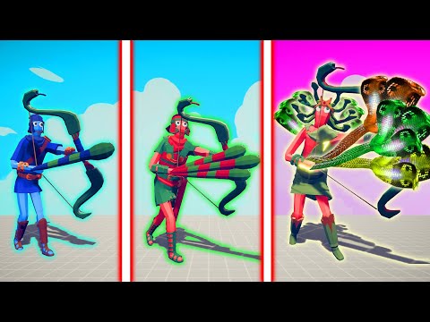 EVOLUTION OF SUPER SNAKE ARCHERS | TABS - Totally Accurate Battle Simulator